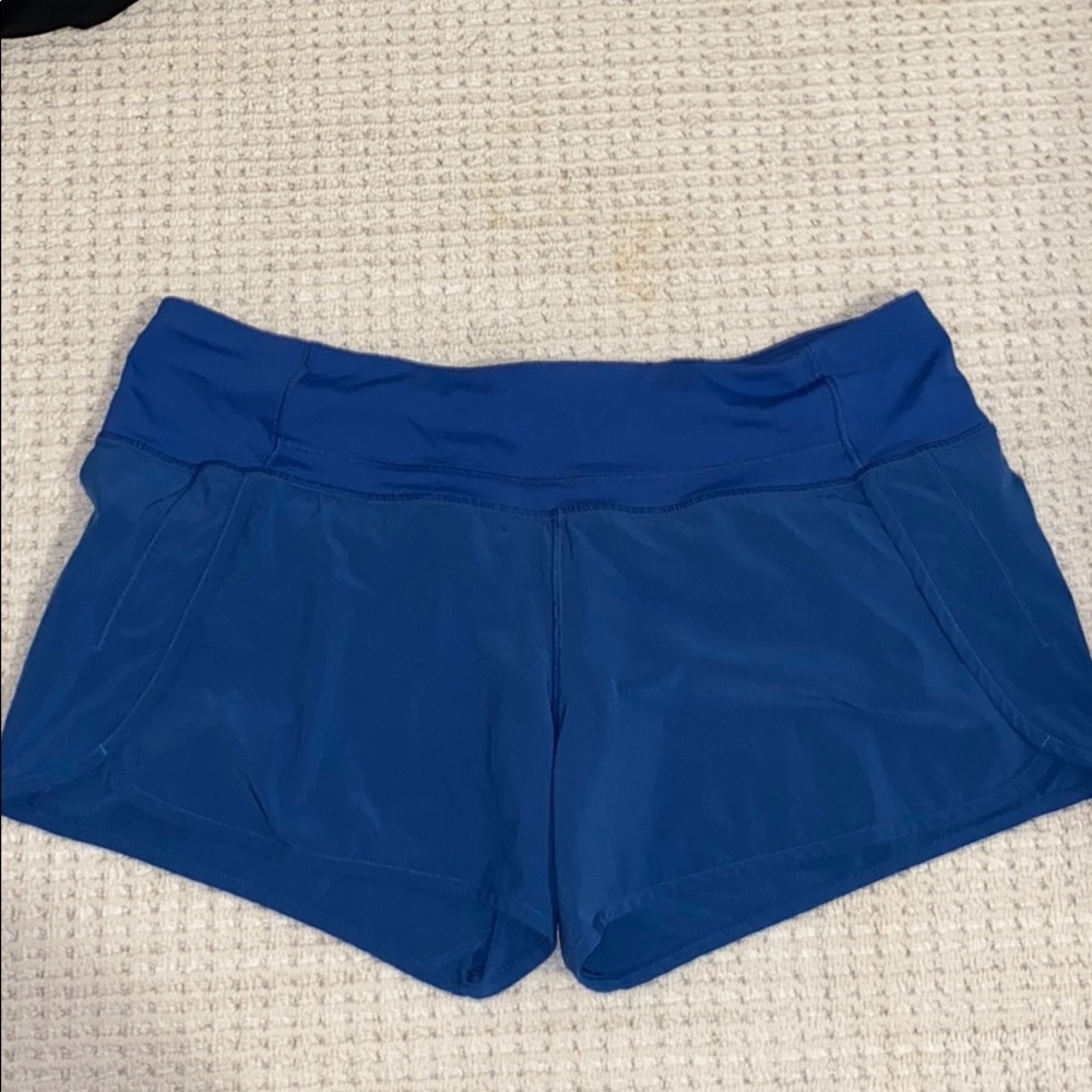 Blue lulu lemon shorts